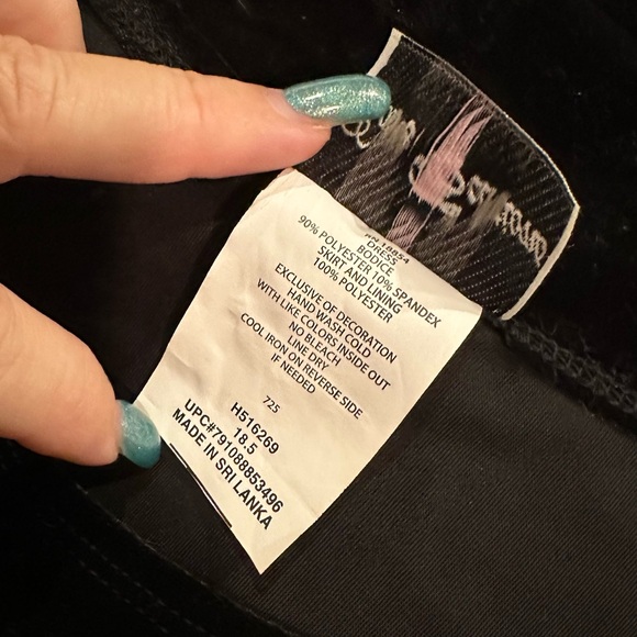 Junior Ladies Rare Editions Glitter Black White Dress Formal/Holiday Sz 16-18 - Picture 3 of 5